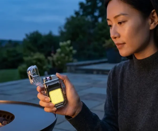 Rechargeable Electric Arc Lighter & COB Flashlight